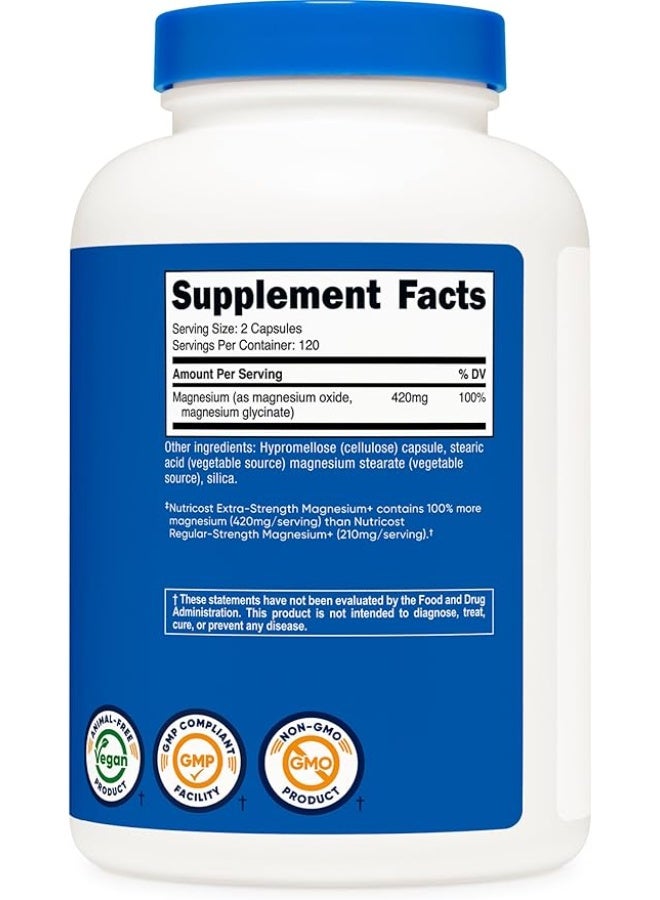 Nutricost, Magnesium+, Extra-Strength, 240 Capsules (210 mg per Capsule) - Image 5